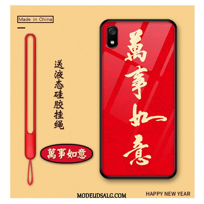 Xiaomi Redmi 7a Etui Ny Rød Wealth Beskyttelse Cartoon