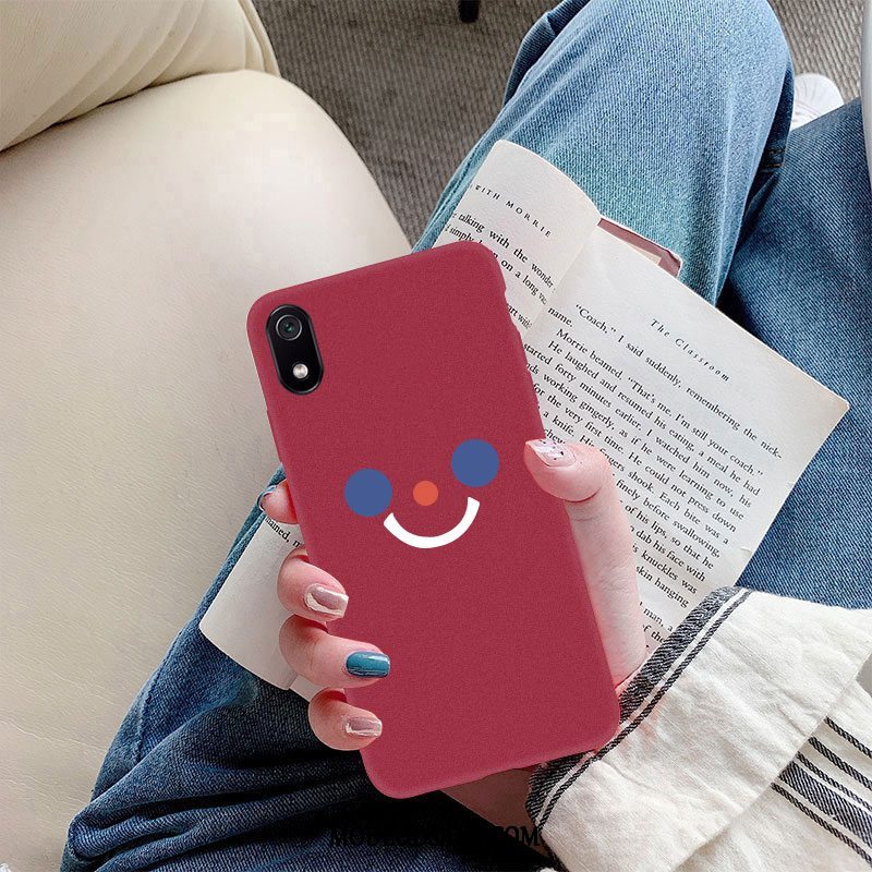 Xiaomi Redmi 7a Etui Trend Smiley Silikone Nubuck Tynd