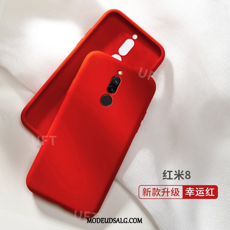 Xiaomi Redmi 8 Etui Blød Tynd Net Red Cover Anti-fald