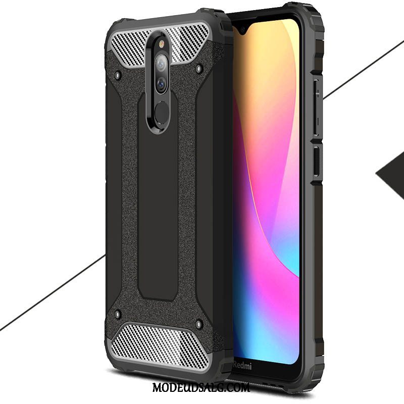 Xiaomi Redmi 8 Etui / Cover Gasbag Hård Lille Sektion Hvid