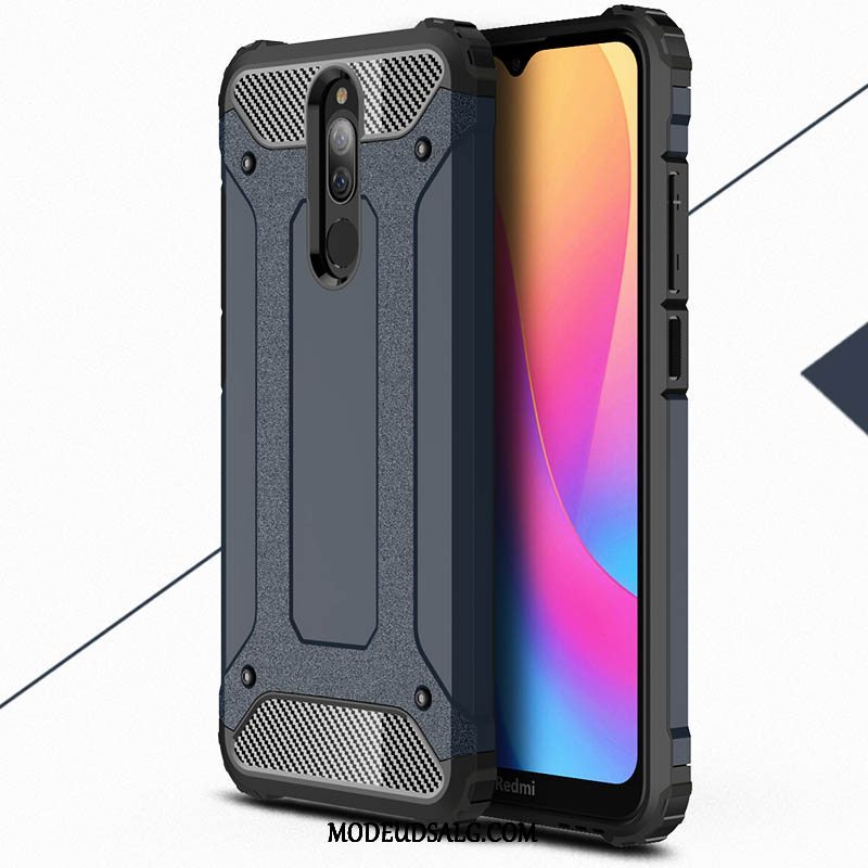 Xiaomi Redmi 8 Etui / Cover Gasbag Hård Lille Sektion Hvid