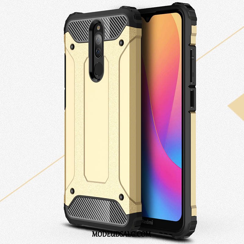 Xiaomi Redmi 8 Etui / Cover Gasbag Hård Lille Sektion Hvid