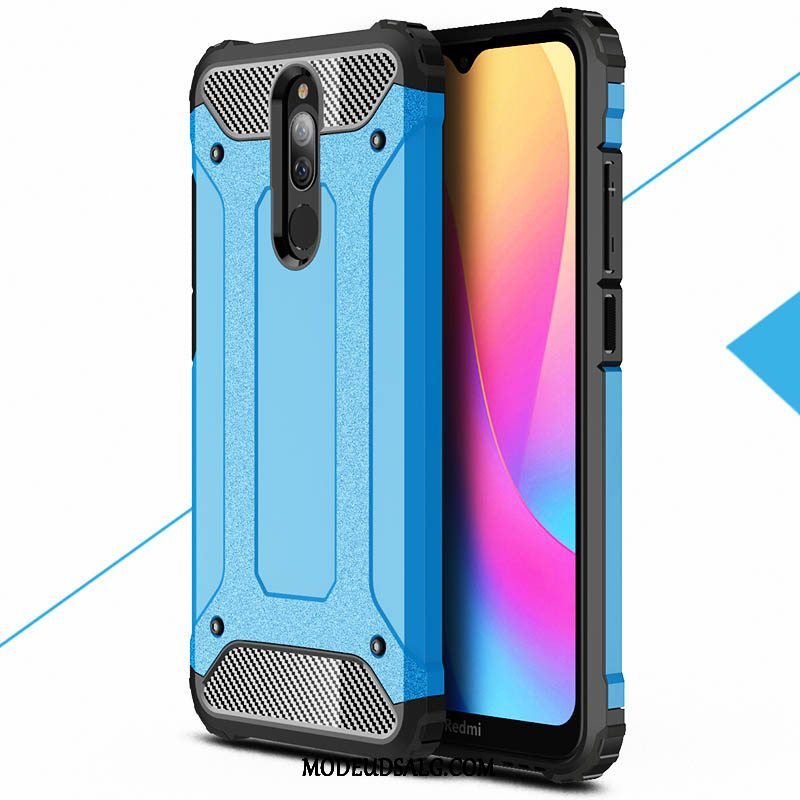 Xiaomi Redmi 8 Etui / Cover Gasbag Hård Lille Sektion Hvid