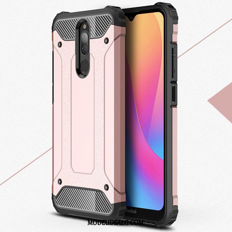 Xiaomi Redmi 8 Etui / Cover Gasbag Hård Lille Sektion Hvid