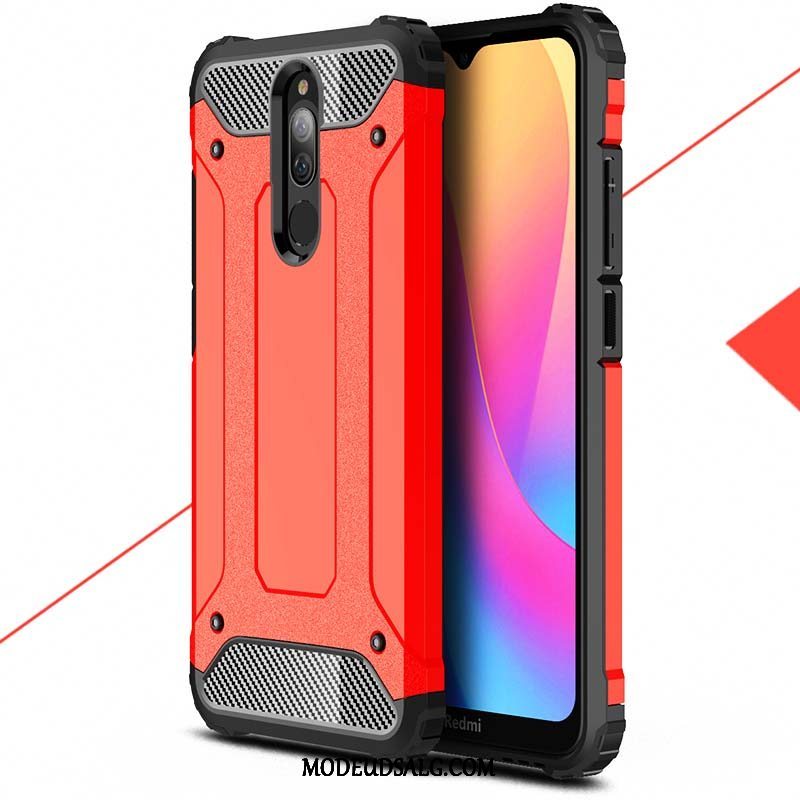 Xiaomi Redmi 8 Etui / Cover Gasbag Hård Lille Sektion Hvid