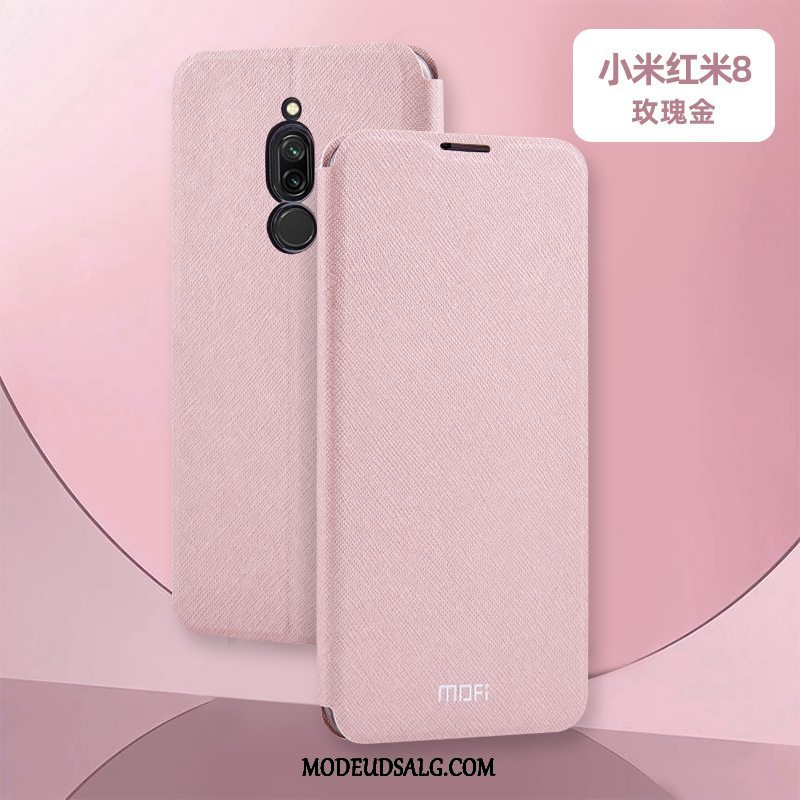 Xiaomi Redmi 8 Etui / Cover Kreativ Anti-fald Lædertaske Rød Ny