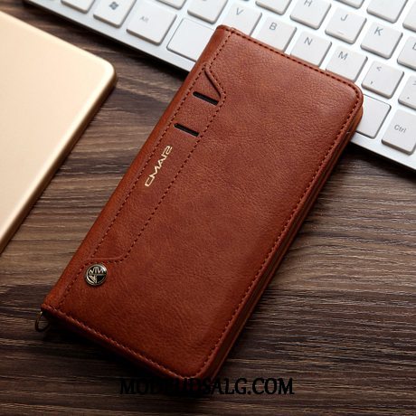 Xiaomi Redmi 8 Etui Folio Cover Kort Blå Lædertaske