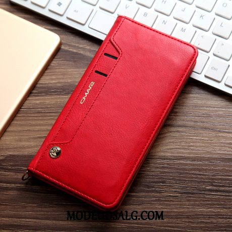 Xiaomi Redmi 8 Etui Folio Cover Kort Blå Lædertaske