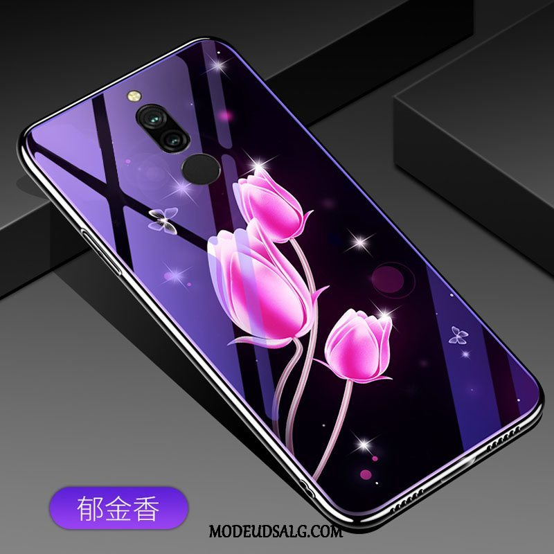 Xiaomi Redmi 8 Etui Kreativ Beskyttelse Blå Silikone Rød