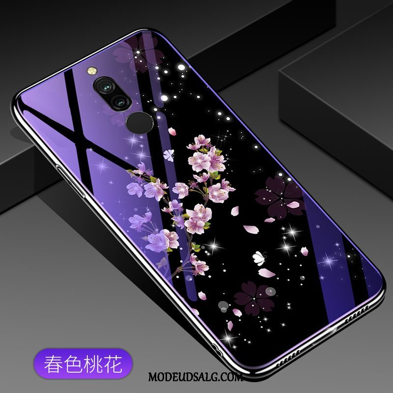 Xiaomi Redmi 8 Etui Kreativ Beskyttelse Blå Silikone Rød