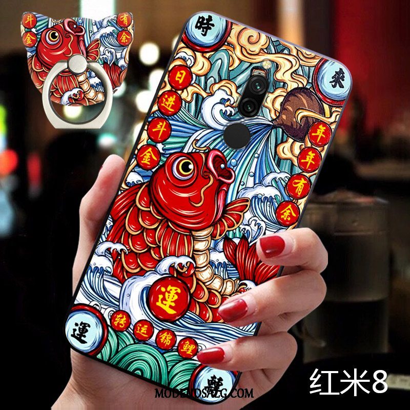 Xiaomi Redmi 8 Etui Net Red Rød Ny Lille Sektion Trendy