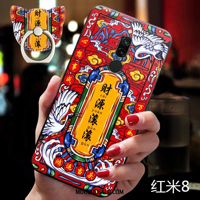 Xiaomi Redmi 8 Etui Net Red Rød Ny Lille Sektion Trendy