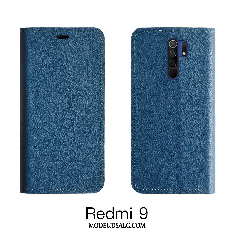 Xiaomi Redmi 9 Etui / Cover Folio Alt Inklusive Lædertaske Orange Rød