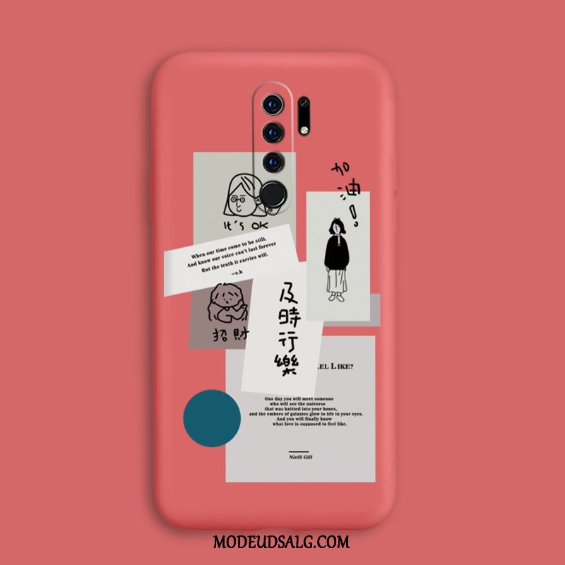 Xiaomi Redmi 9 Etui / Cover Lille Sektion Ny Anti-fald Silikone Rød