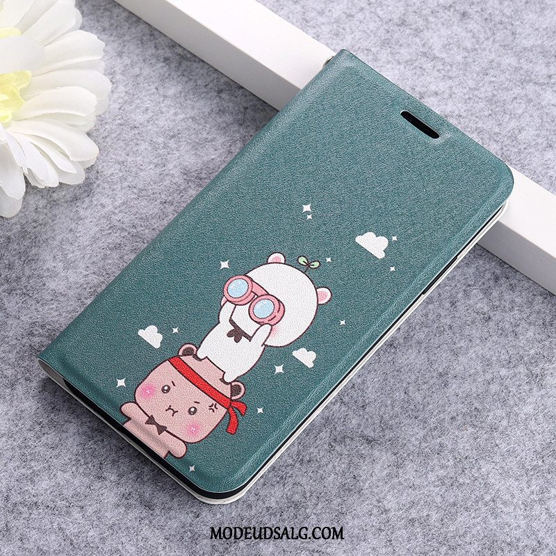 Xiaomi Redmi 9 Etui / Cover Lædertaske Cartoon Alt Inklusive Rød