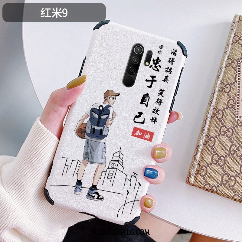 Xiaomi Redmi 9 Etui / Cover Relief Trendy Kreativ Læder Rød