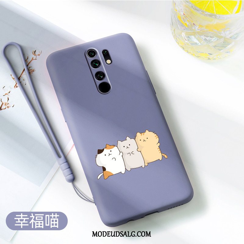 Xiaomi Redmi 9 Etui Hærdning Cartoon Rød Blå Trend