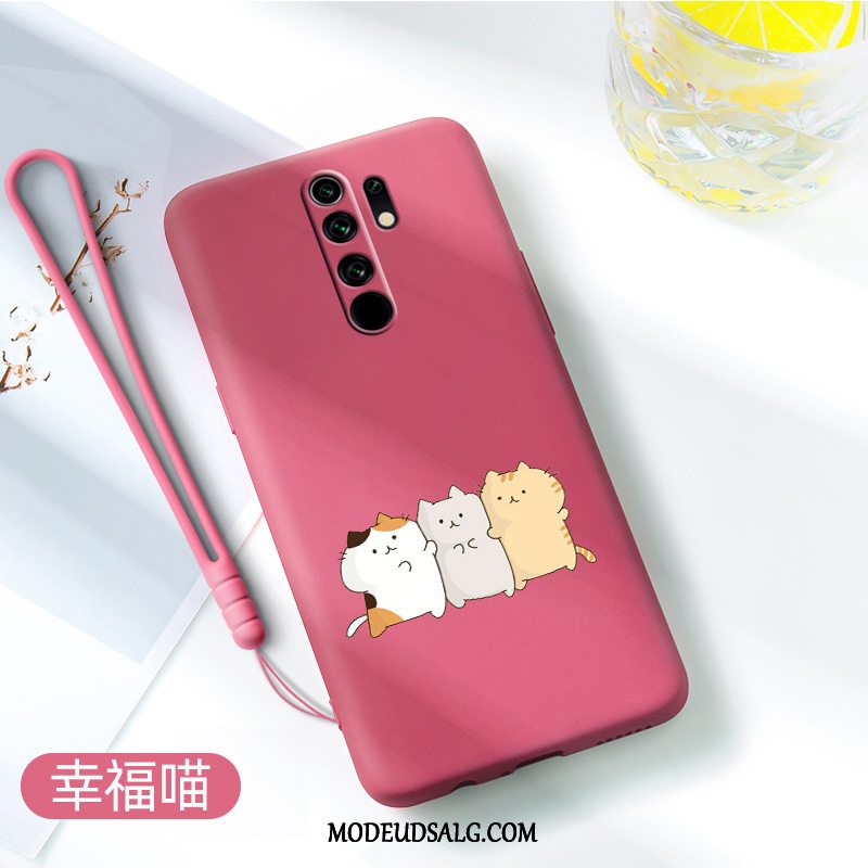 Xiaomi Redmi 9 Etui Hærdning Cartoon Rød Blå Trend