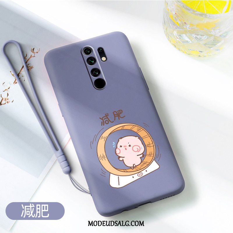 Xiaomi Redmi 9 Etui Hærdning Cartoon Rød Blå Trend