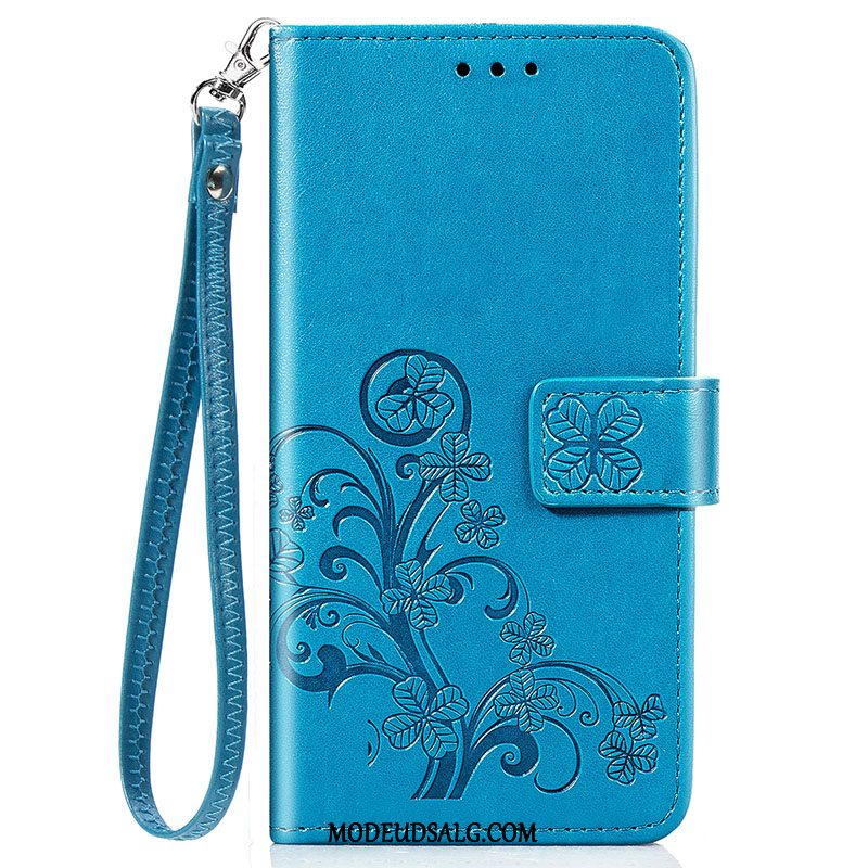 Xiaomi Redmi 9 Etui Lædertaske Cover Hængende Ornamenter Alt Inklusive Rød