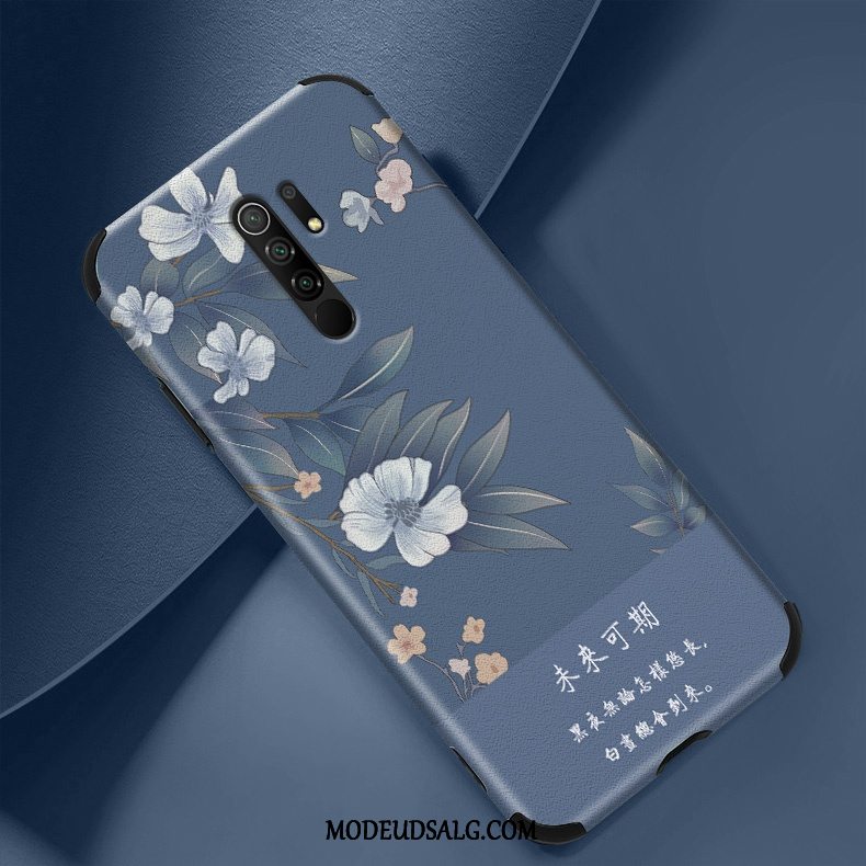 Xiaomi Redmi 9 Etui Rød Vintage Relief Silke Ny