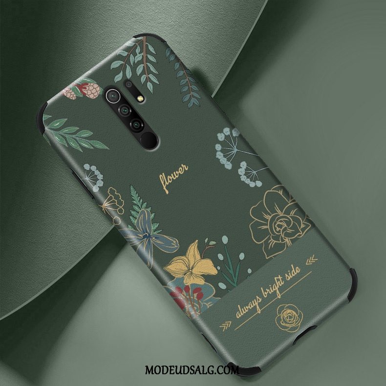 Xiaomi Redmi 9 Etui Rød Vintage Relief Silke Ny