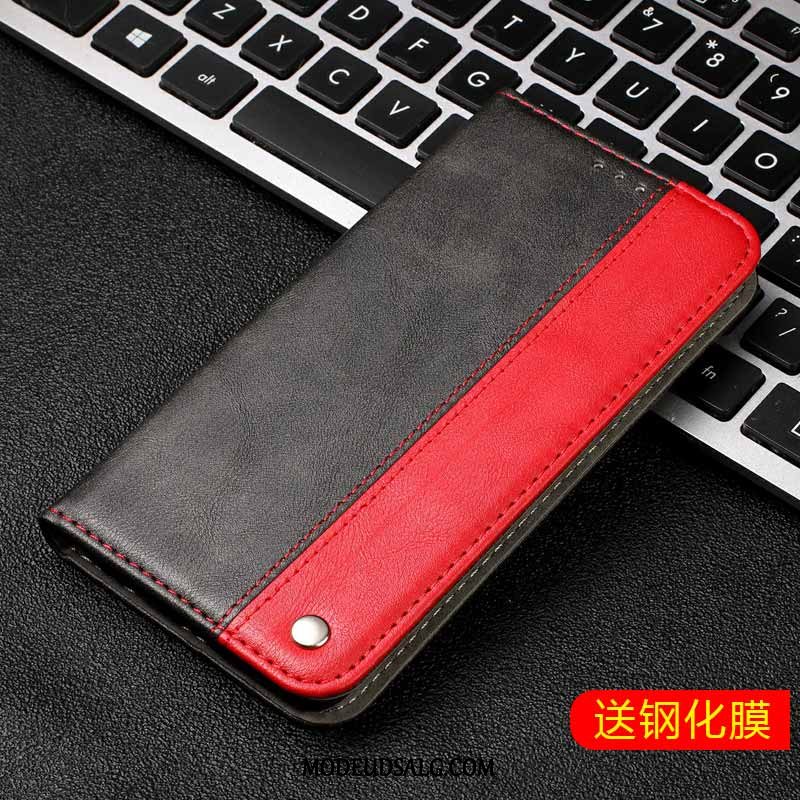 Xiaomi Redmi Go Etui Folio Ægte Læder Cover Membrane Sort