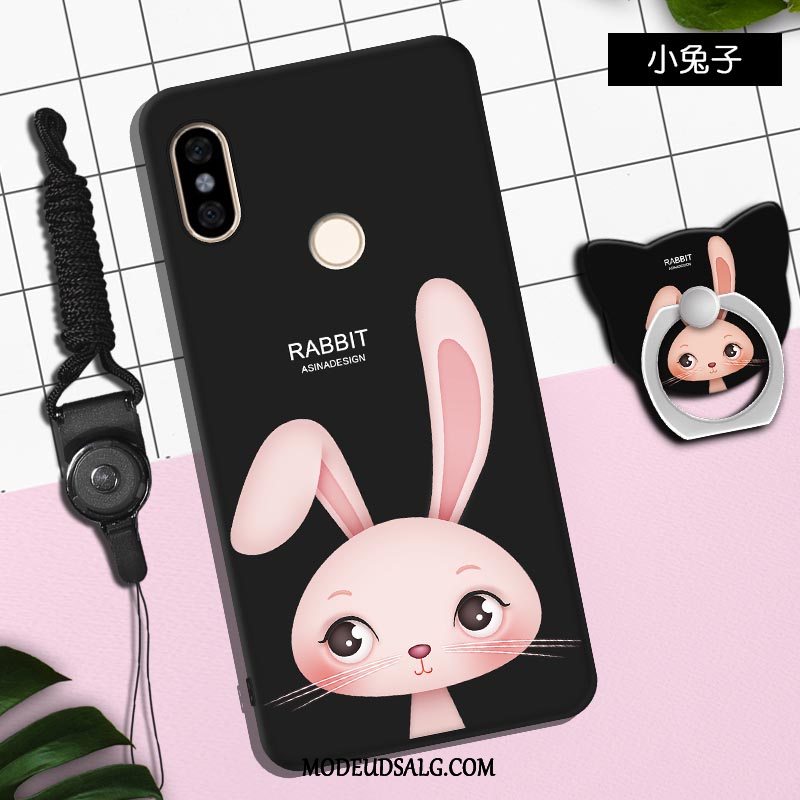 Xiaomi Redmi Note 5 Etui / Cover Blød Sort Cartoon Lille Sektion