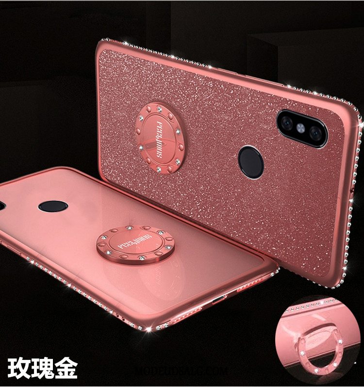 Xiaomi Redmi Note 5 Etui Silikone Lyserød Cover Support Blød