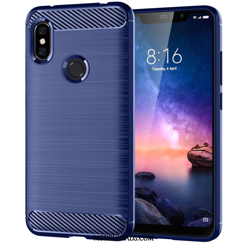 Xiaomi Redmi Note 6 Pro Etui Af Personlighed Rød Grå Silikone Blød