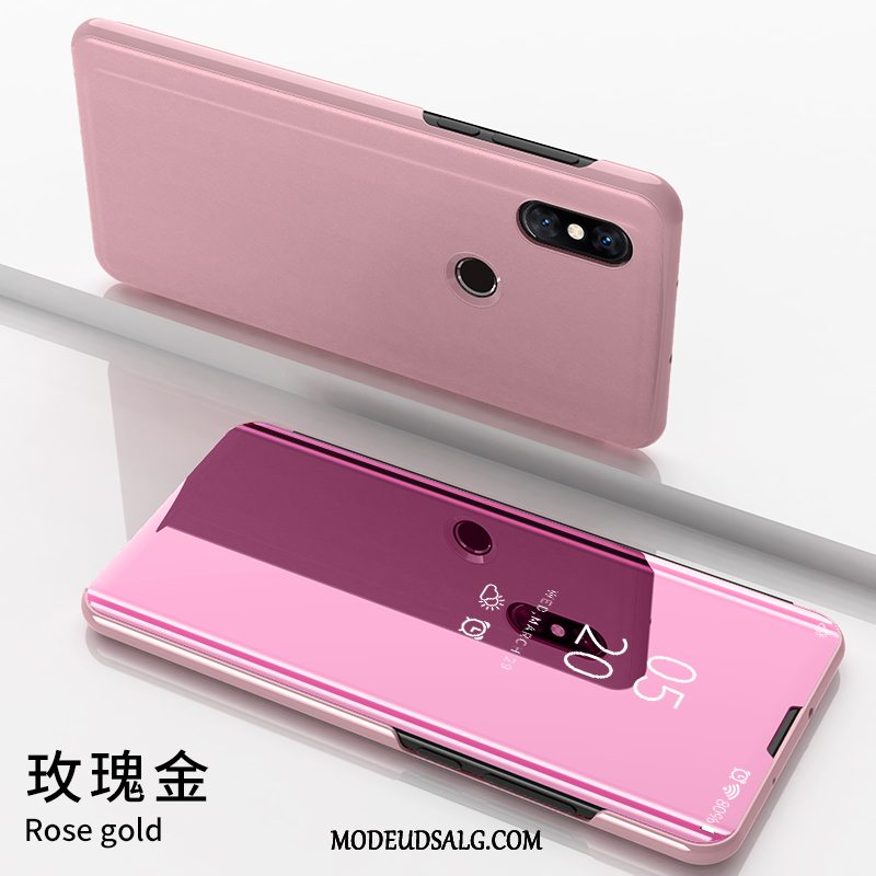 Xiaomi Redmi Note 6 Pro Etui Anti-fald Lædertaske Trend Glas Clamshell