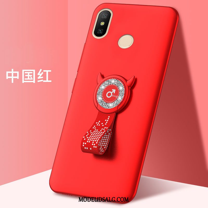 Xiaomi Redmi Note 6 Pro Etui Beskyttelse Nubuck Anti-fald Elskeren Hård