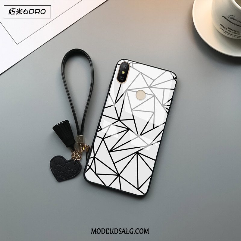 Xiaomi Redmi Note 6 Pro Etui Beskyttelse Rød Glas Høj Kreativ