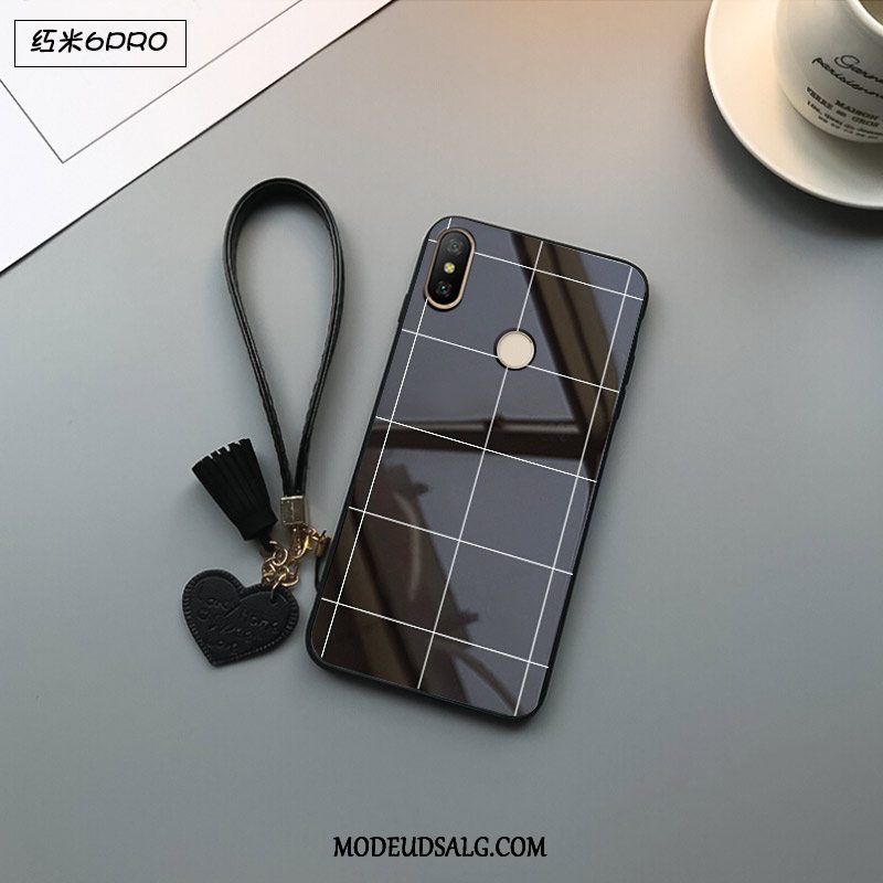 Xiaomi Redmi Note 6 Pro Etui Beskyttelse Rød Glas Høj Kreativ