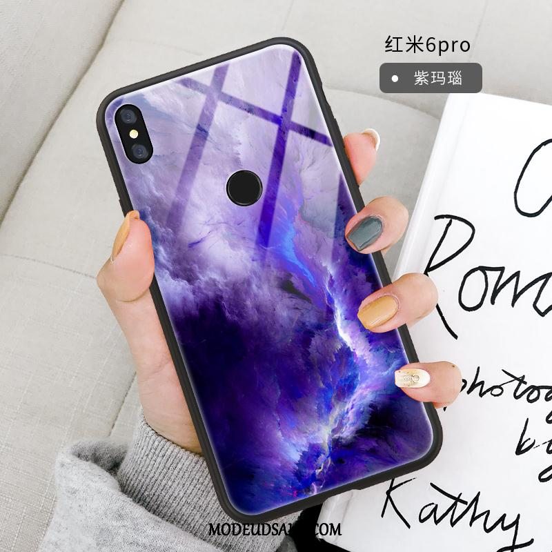 Xiaomi Redmi Note 6 Pro Etui Blød Gul Mønster Af Personlighed Spejl