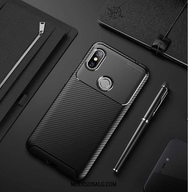 Xiaomi Redmi Note 6 Pro Etui Cover Beskyttelse Blød Sort Rød