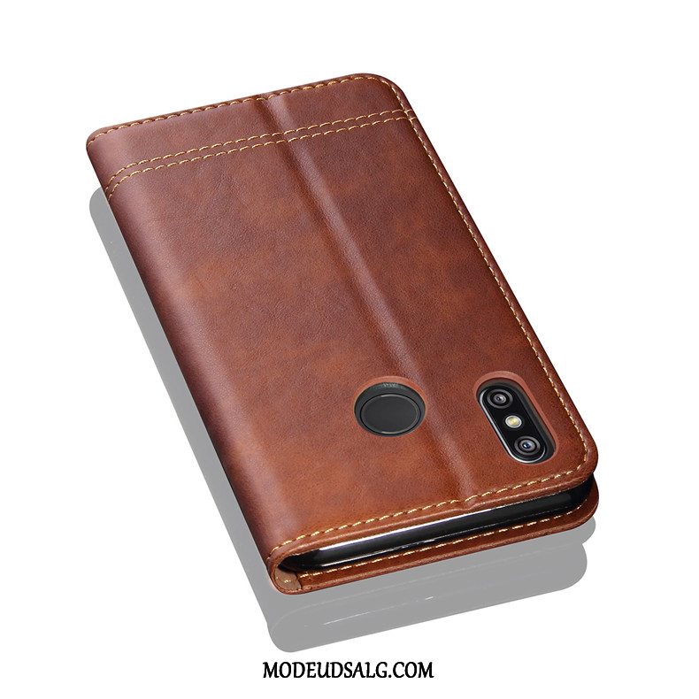 Xiaomi Redmi Note 6 Pro Etui Cover Lædertaske Lille Sektion Folio Anti-fald