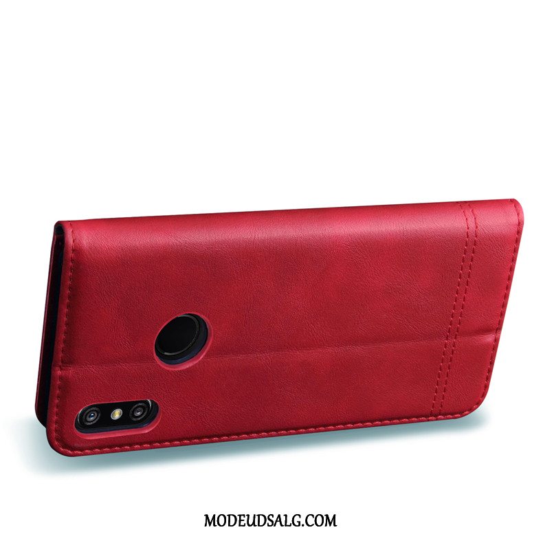 Xiaomi Redmi Note 6 Pro Etui Cover Lædertaske Lille Sektion Folio Anti-fald