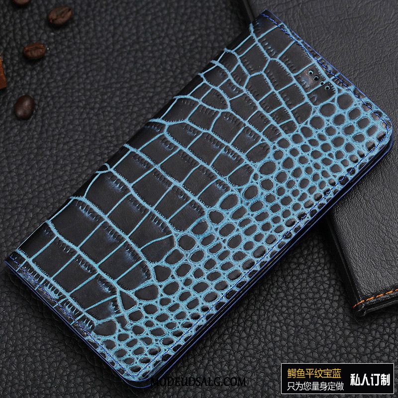 Xiaomi Redmi Note 6 Pro Etui / Cover Rød Ægte Læder Beskyttelse Krokodille