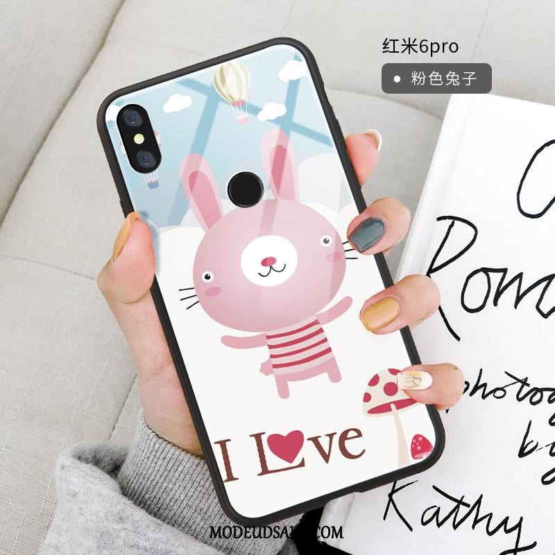 Xiaomi Redmi Note 6 Pro Etui Glas Cover Cartoon Blød Trend