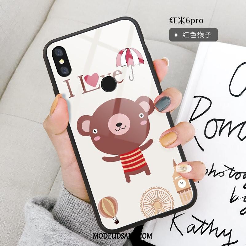 Xiaomi Redmi Note 6 Pro Etui Glas Cover Cartoon Blød Trend