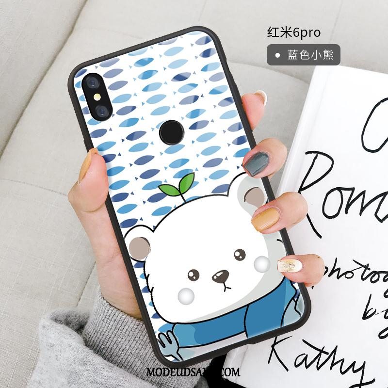 Xiaomi Redmi Note 6 Pro Etui Glas Cover Cartoon Blød Trend