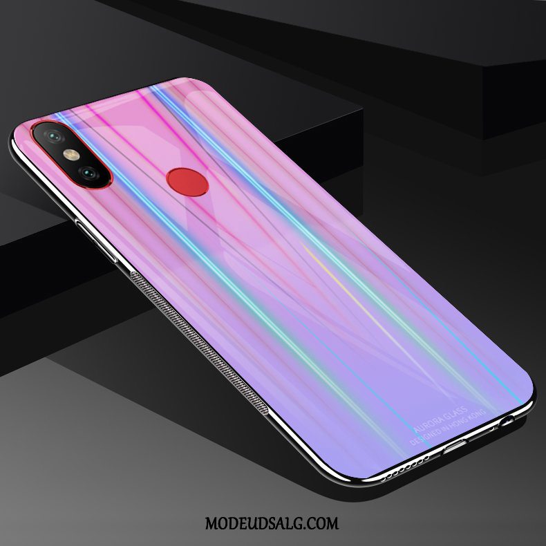 Xiaomi Redmi Note 6 Pro Etui Glas Lilla Hærdning Membrane Beskyttelse