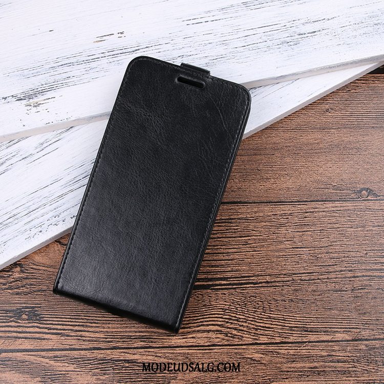 Xiaomi Redmi Note 6 Pro Etui Lædertaske Sort Rød Folio