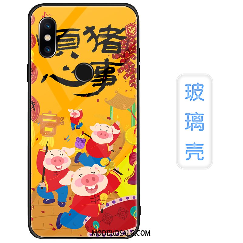 Xiaomi Redmi Note 6 Pro Etui Rød Spejl Lille Sektion Cover Ny