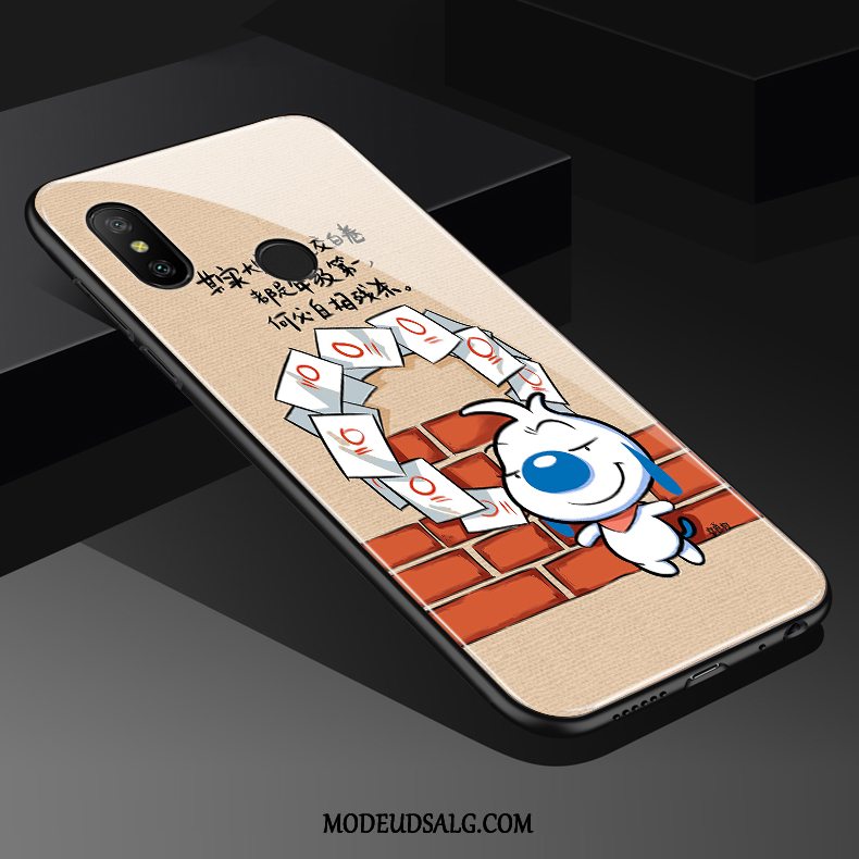 Xiaomi Redmi Note 6 Pro Etui Trendy Anti-fald Lille Sektion Glas Hund