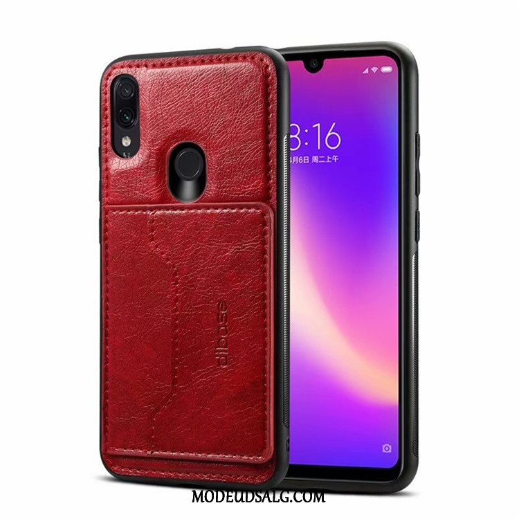 Xiaomi Redmi Note 7 Etui Bagdæksel Lædertaske Anti-fald Kort Kreativ