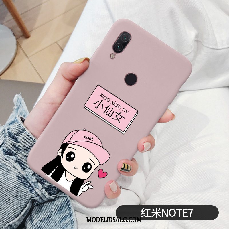 Xiaomi Redmi Note 7 Etui / Cover Af Personlighed Trendy Blød Anti-fald Rød