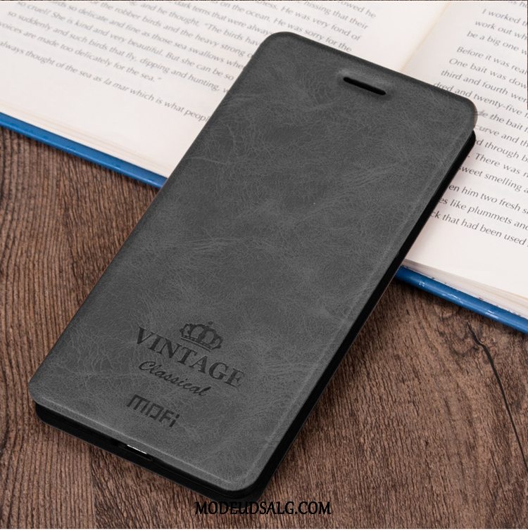 Xiaomi Redmi Note 7 Etui / Cover Lædertaske Clamshell Hvid Anti-fald Rød