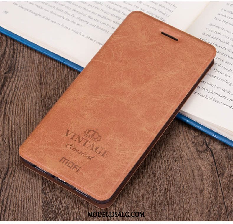 Xiaomi Redmi Note 7 Etui / Cover Lædertaske Clamshell Hvid Anti-fald Rød